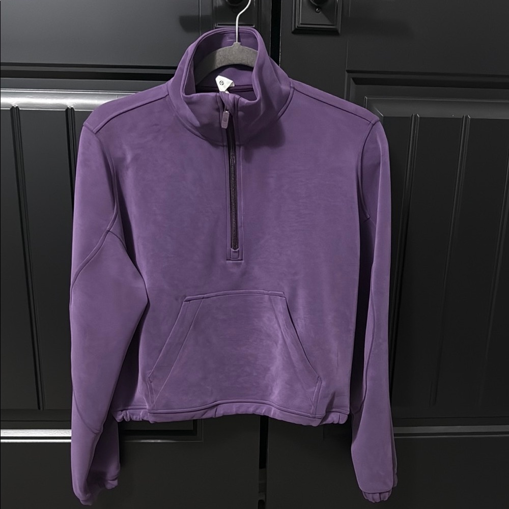Lululemon scuba 1/2 zip Purple Quarter-Zip Pullover size 6